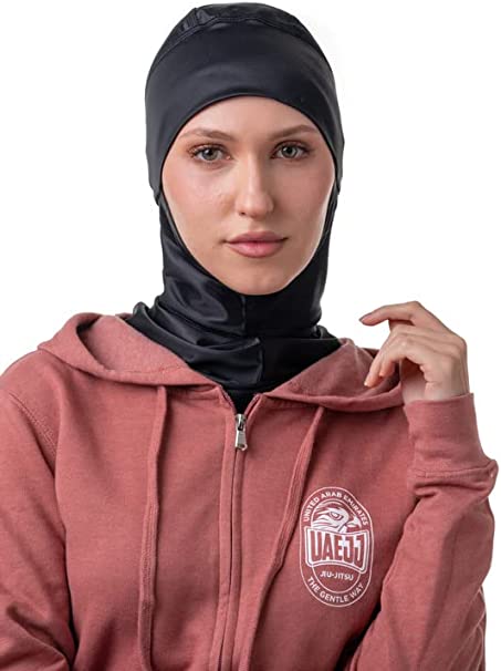 UAEJJ Hijab with Hat ( Black )