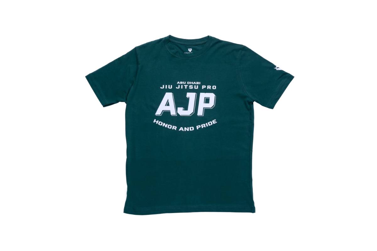 UAE Jiu-Jitsu  AJP Logo Print T-Shirt for Men (GREEN)