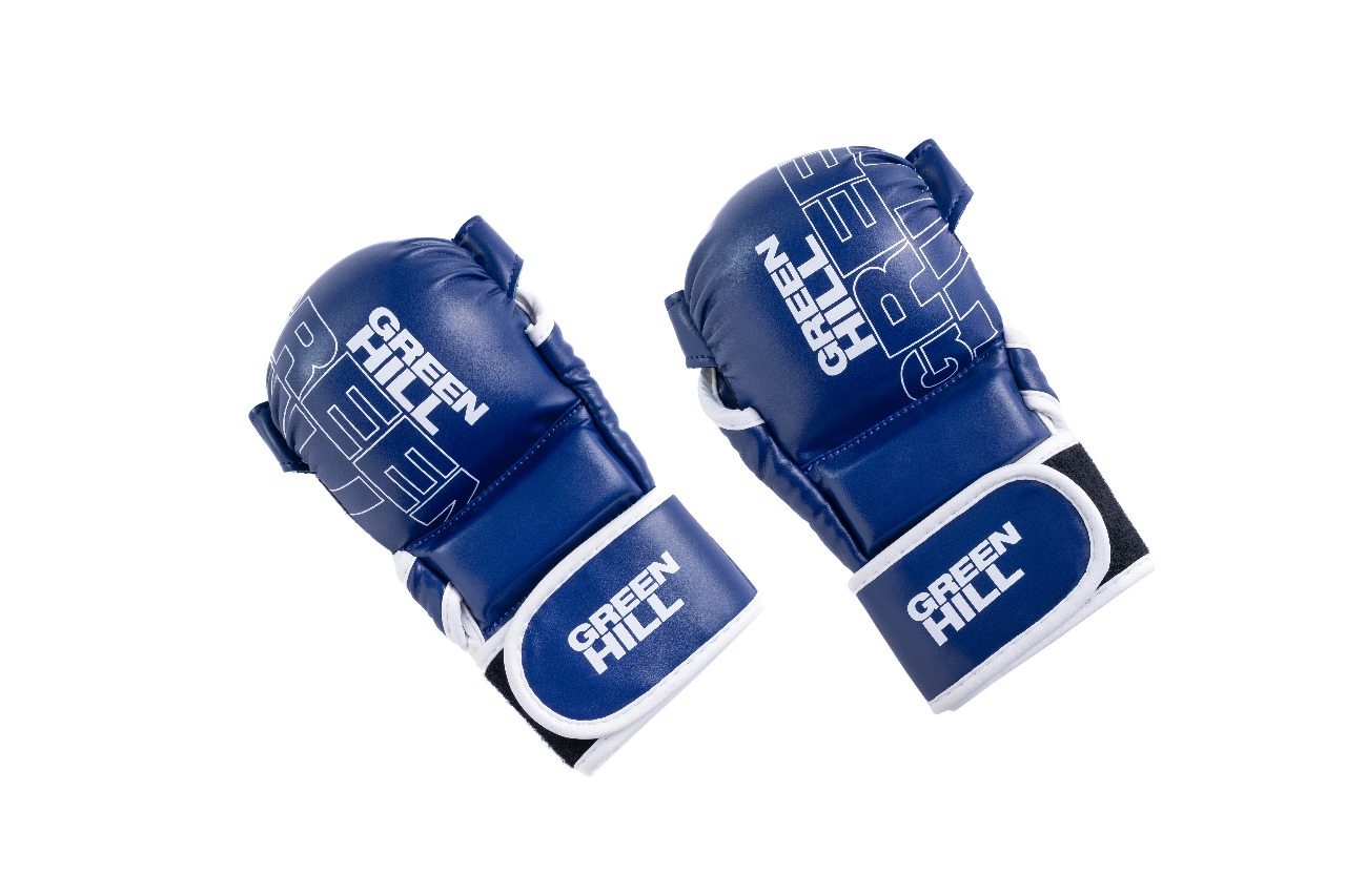UAEJJ Green Hill MMA Gloves - Premium Blue Training Gloves for Mixed Martial Arts
