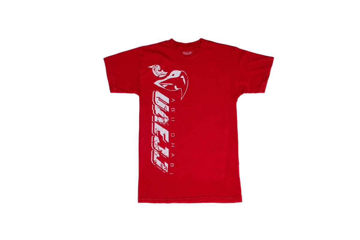 ABU DHABI UAEJJ DIGITAL Print T-Shirt  (RED)
