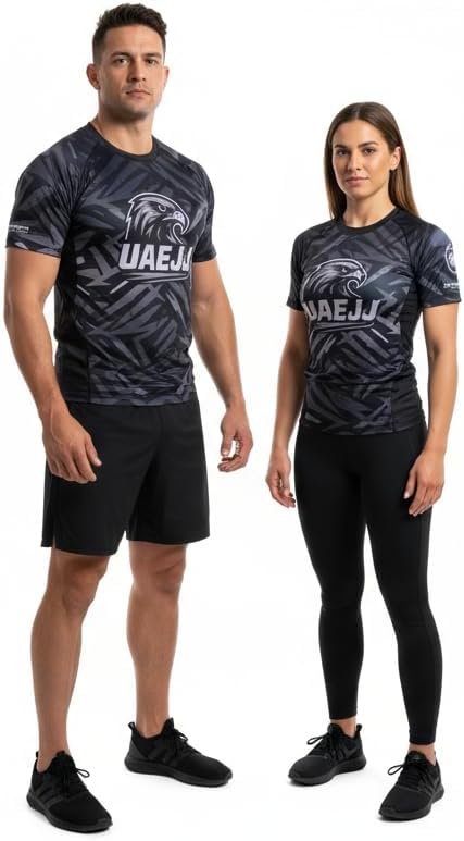 UAEJJ Long-Sleeve Compression Rash Guard –  Jiu Jitsu , MMA Grappling & Fitness