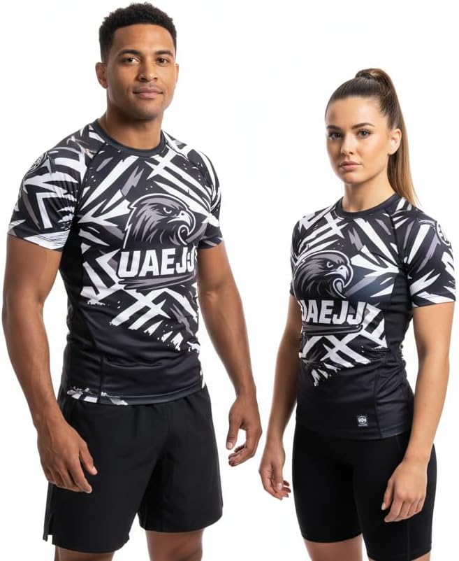 UAEJJ Long-Sleeve Compression Rash Guard –  Jiu Jitsu , MMA Grappling & Fitness