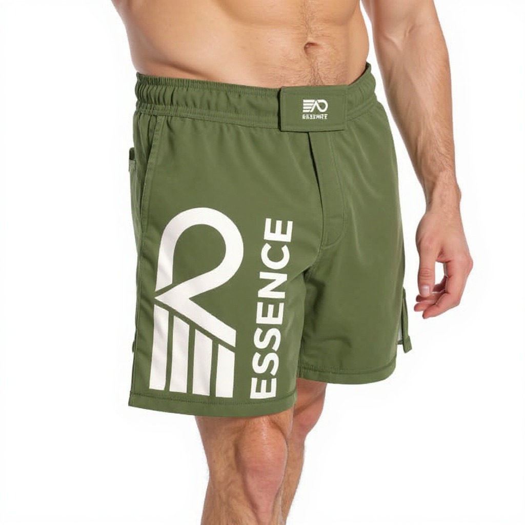 AD Essence Men's Performance Shorts - Green, Lightweight, Quick-Dry Athletic Shorts