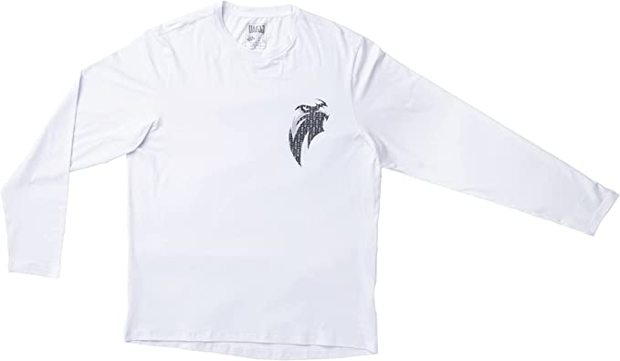 UAEJJ Long Sleeve-Falcon Logo White